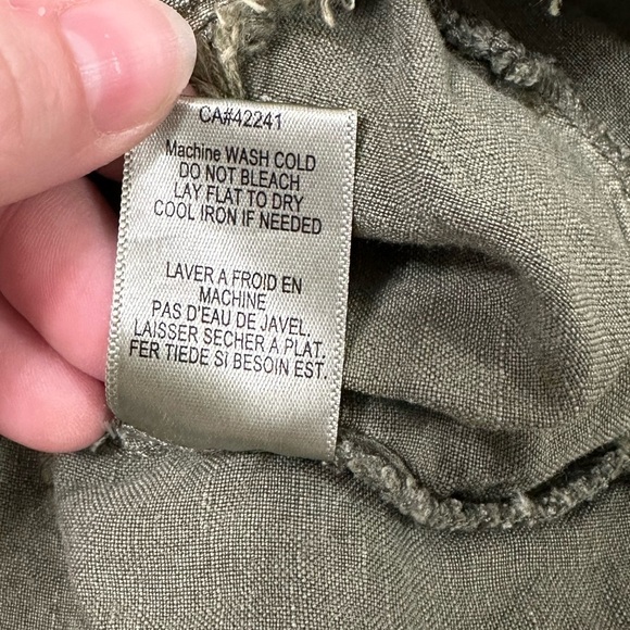 Young Fabulous & Broke River Raw Edge Cadet Green Romper sz L - Picture 14 of 16